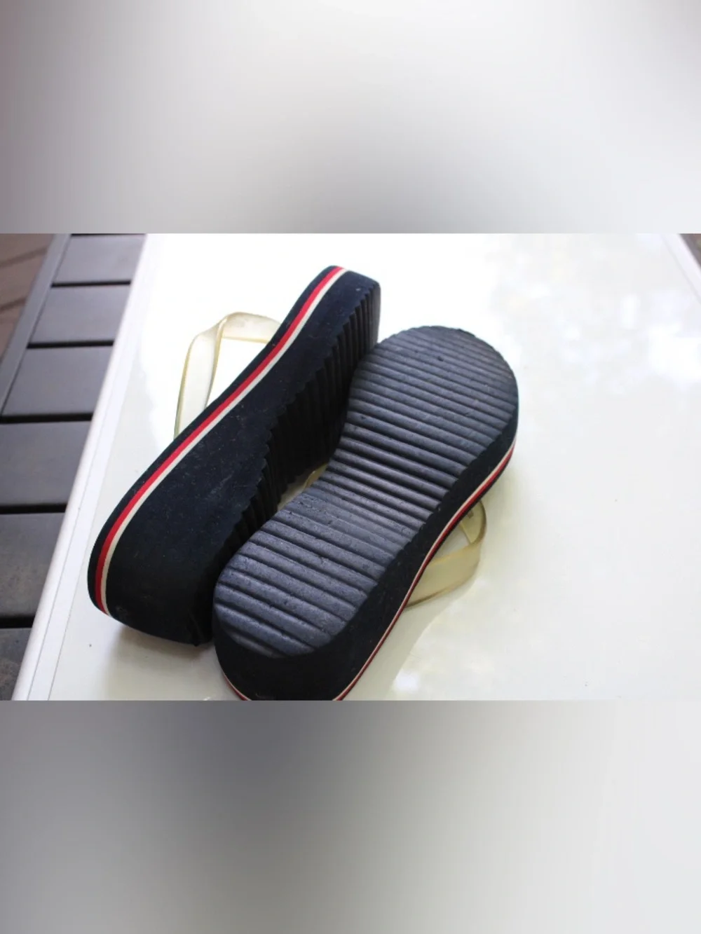 Vintage Tommy Hifigee y2k wedge sandals